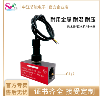 B11 DN15 Hall Effect Flow Sensor, High Accuracy Turbine and Gear Flow Meter for Liquid Measurement