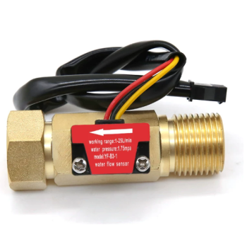 DN15 YF-B3-1 Dijiang Brass Flow Sensor, Water Flow Detector Accessory for Electric Water Heaters