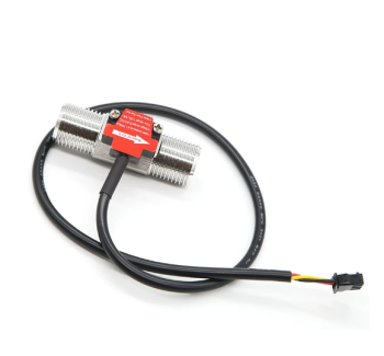 B1-S DN15 4" Pipe Turbine Flow Meter, Stainless Steel Water Flow Sensor 66mm Overall Length for Water Heater