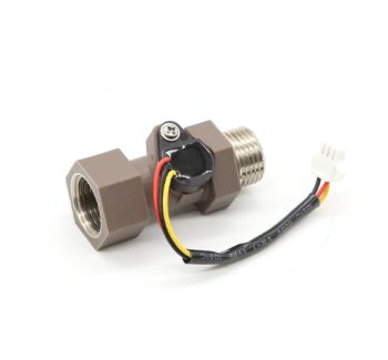 J14S DN15 Universal Hall Flow Meter with Brass Connector Nozzle, Accessory for Instant Fast Heating Electric Water Heaters