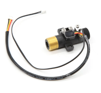 J11S DN15 Universal Hall Flow Meter with Brass Connector Nozzle, Accessory for Instant Fast Heating Electric Water Heaters