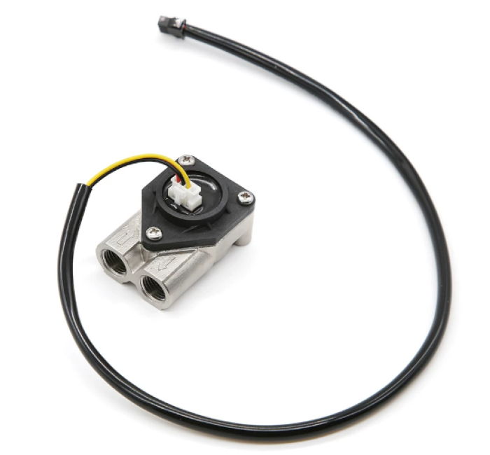 1/4" Hall Effect Flow Sensor for Coffee Machine, High Precision 304 Stainless Steel Water Flow Meter, Compatible with GICAR Coffee & Tea Brewer