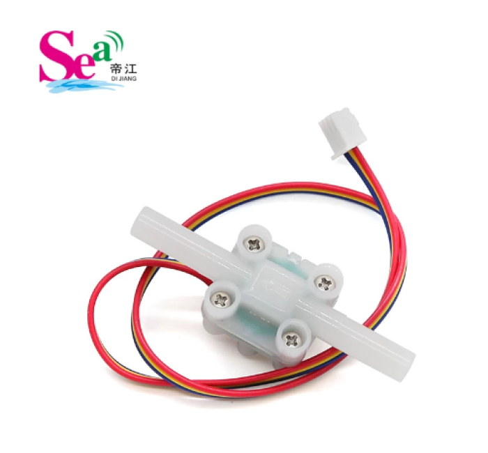 ZJTM-04A 1.2MM 2.5MM  PVDF Micro Hall Effect Water Flow Sensor with 2-Size Quick Fitting, Acid & Alkali Resistant, for Medical & Food Industry